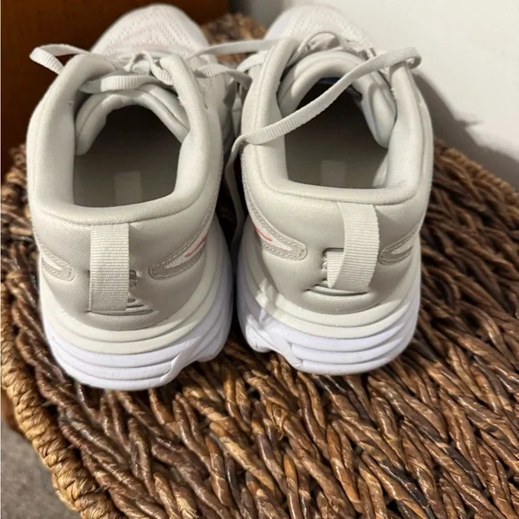 Hoka one bondi 8 White Sneakers Modern Design Breathable Comfort - Picture 5 of 8